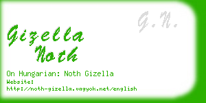 gizella noth business card